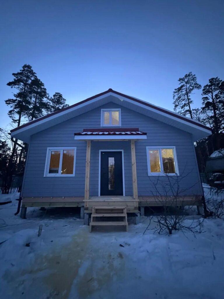 Одноэтажный дом из СИП-панелей 64 м²